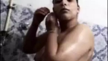 There is a camera still the naked Indian wife isn't confused