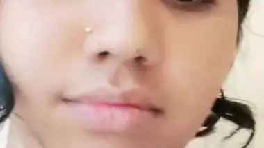 Cutest girlfriend nude video call to boyfriend