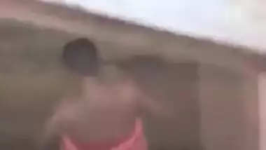 Indian whore doesn't know friend is filming her taking a XXX shower