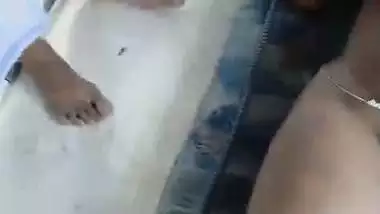 Rich man fucks a South Indian whore in front of his friend