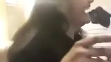 Desi cute XXX girl shows her boobs in video call after sex in a hotel