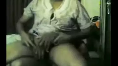 Desi young couple record their home sex session with a web camera