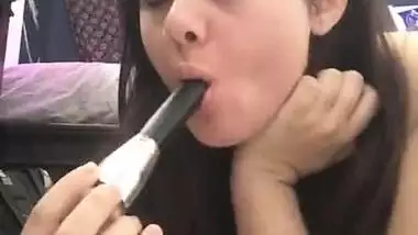 Overseas pakistani gorgeous teen insert Torch light in pussy & Ass hole