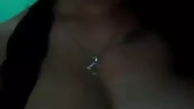 Attractive Desi teen motivates BF to have sex by flashing XXX tits on cam