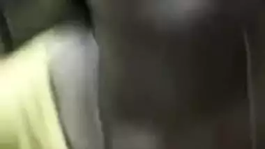 XXX Indian wife flashes nipples to sex friend filming how he touches them