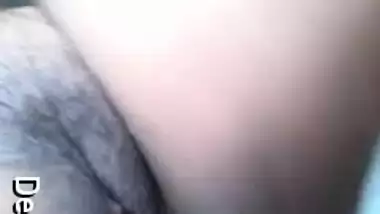 Girl brazenly exposes her soft hooters and hairy muff in a XXX Desi show