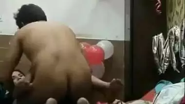 Desi cute girl birthday celebrate and hardcore fucking with lover in room